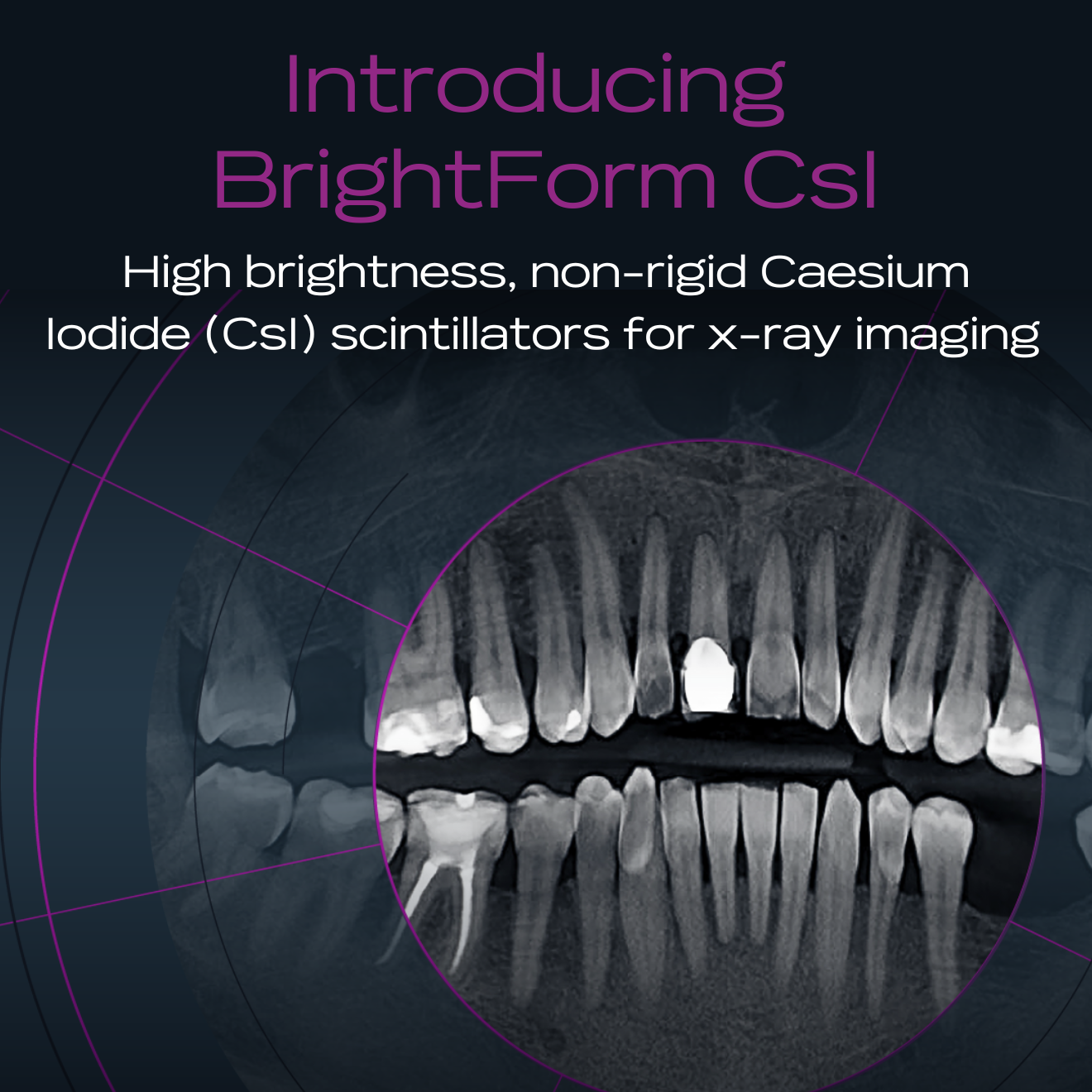 Scintacor Launches BrightForm CsI: A High-Brightness, Flexible Caesium Iodide Scintillator for X-ray Imaging